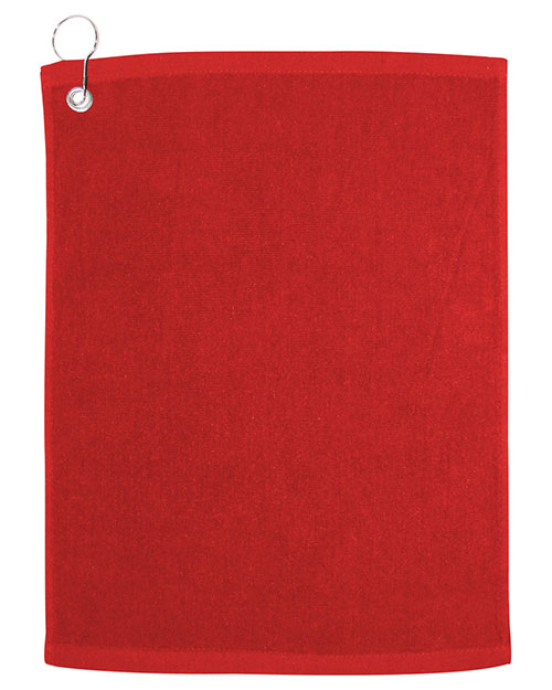 Ultraclub C1518GH Large Velour Golf Towel With Grommet at GotApparel