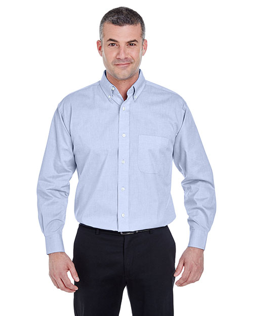 Ultraclub 8360 Men Longsleeve Performance Pinpoint at GotApparel