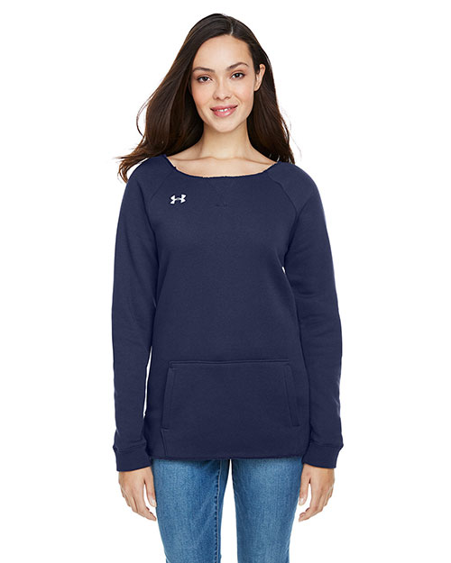 Under Armour 1305784  Ladies' Hustle Fleece Crewneck  Sweatshirt at GotApparel