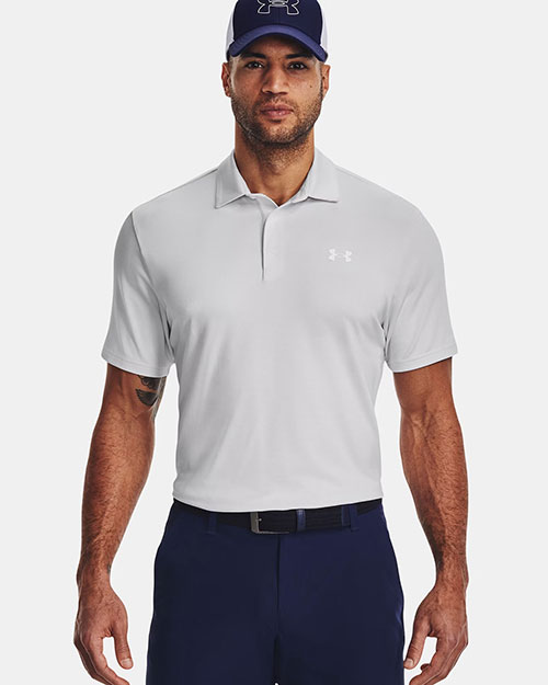 Under Armour 1378676 Men's Playoff 3.0 Stripe Polo at GotApparel