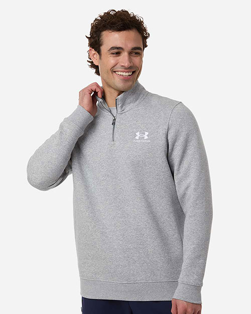 Under Armour 6012710 Men's Icon Fleece Quarter-Zip Pullover at GotApparel