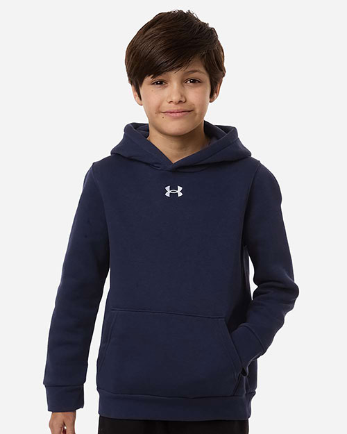 Under Armour 6014162 Youth Team Icon Fleece Hooded Sweatshirt at GotApparel