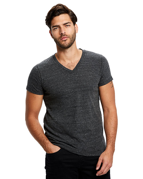 US Blanks US2228 Men 4.9 oz Short-Sleeve Triblend V-Neck at GotApparel