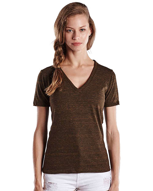 US Blanks US2228 Women 's V-Neck Overdyed Tee at GotApparel