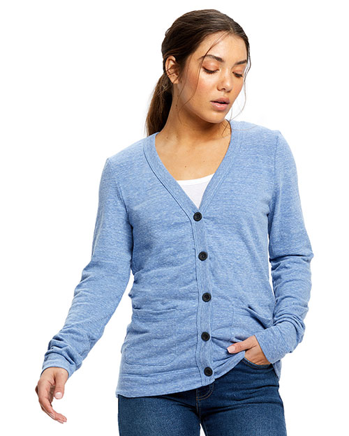 US Blanks US950 Women 4.9 oz Long-Sleeve Cardigan at GotApparel