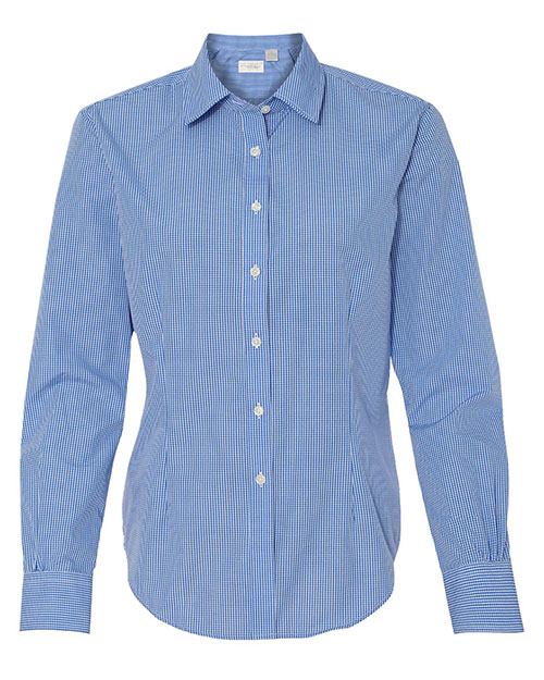 Van Heusen 13V0226 Women Gingham Check Shirt at GotApparel