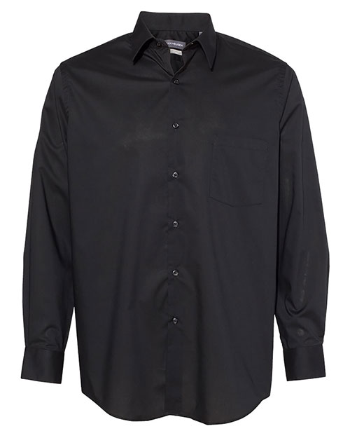Van Heusen 13V5052 Men Broadcloth Point Collar Solid Shirt at GotApparel