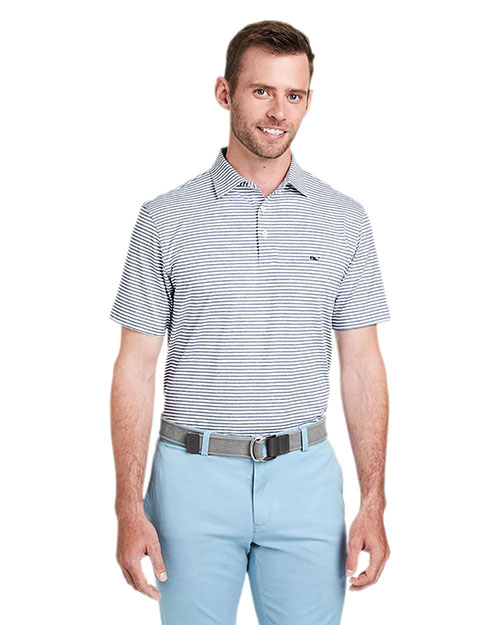 vineyard vines G011145 Men's Heathered Winstead Sankaty Polo at GotApparel