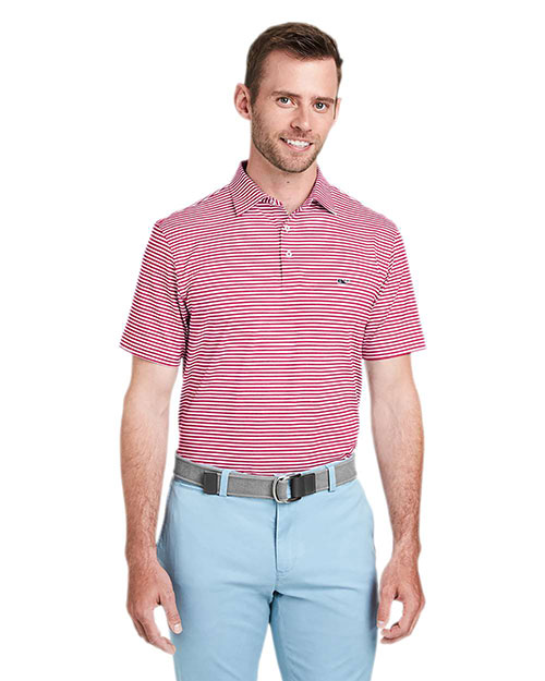 Vineyard Vines G011145 Men's Heathered Winstead Sankaty Polo at GotApparel