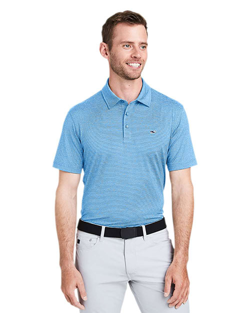 vineyard vines G011146 Men's Destin Stripe Sankaty Polo at GotApparel
