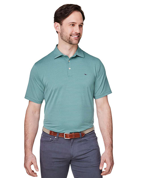 vineyard vines G012426 Men's Bradley Stripe Sankaty Polo at GotApparel