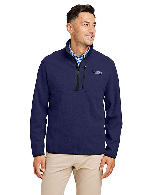 vineyard vines K004694 Men's Mountain Sweaterfleece Quarter-Zip Pullover at GotApparel