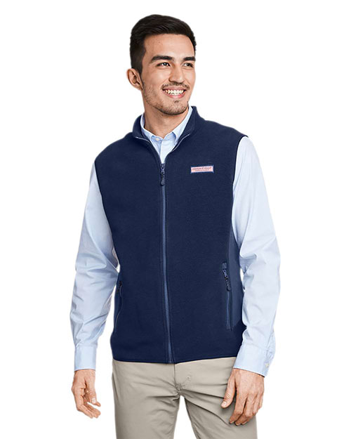 Vineyard Vines O001401 Men's Harbor Fleece Vest at GotApparel