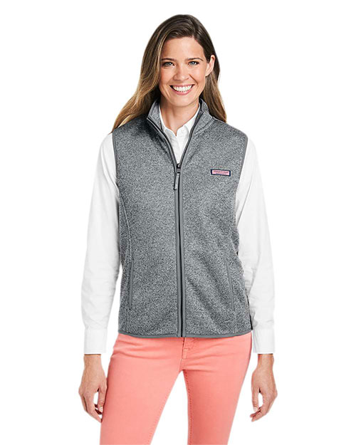 vineyard vines O001411 Women's Mountain Sweater Fleece Vest at GotApparel