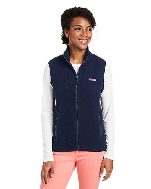 vineyard vines O001412 Women's Harbor Fleece Vest at GotApparel