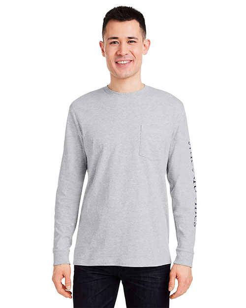 Vineyard Vines V021214 Unisex Long Sleeve Pocket T-Shirt at GotApparel