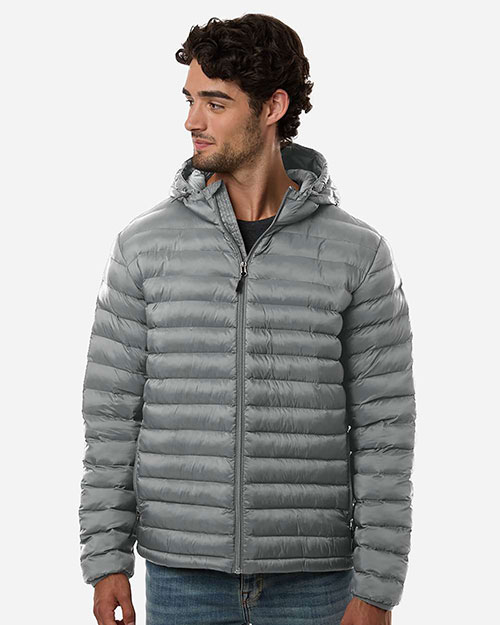 Weatherproof 26715 Men's Lightweight Poly-filled Hooded Puffer Jacket at GotApparel