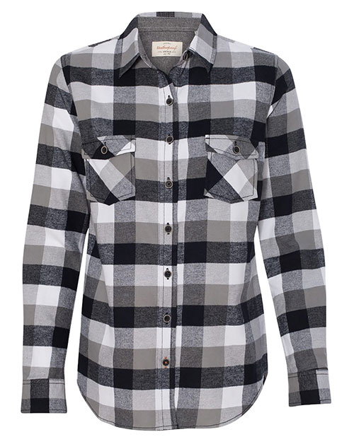 Weatherproof W164761 Women Vintage Brushed Flannel Long Sleeve Shirt at GotApparel