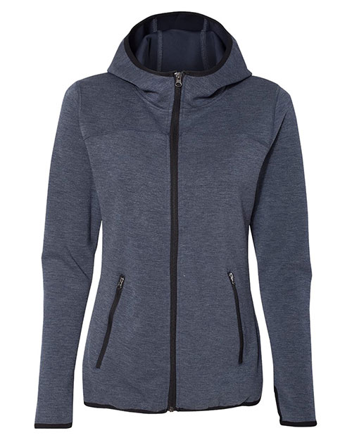 Weatherproof W18700 Women's HeatLast™ Fleece Tech Full-Zip Hooded Sweatshirt at GotApparel