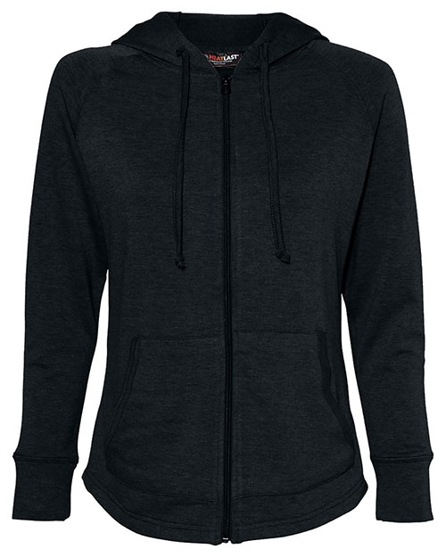 Weatherproof W20121 Women’s HeatLast™ Fleece Faux Cashmere Full-Zip Hooded Sweatshirt at GotApparel