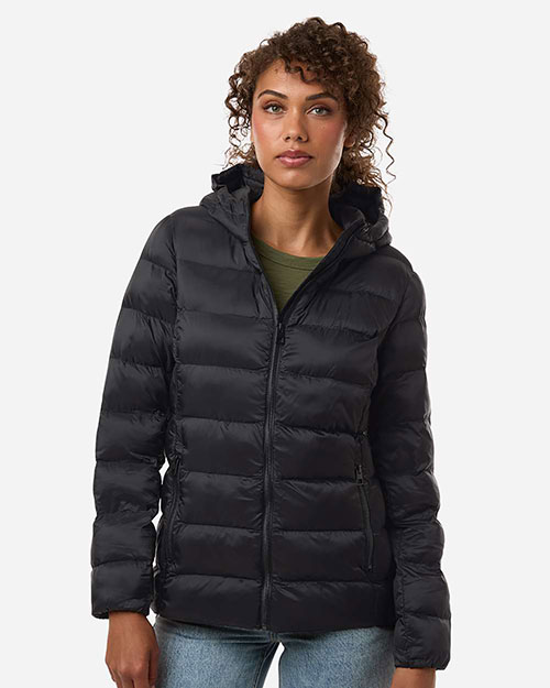 Weatherproof W26715 Women's Lightweight Poly-filled Hooded Puffer Jacket at GotApparel