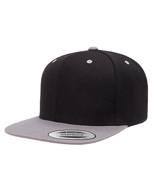 Yupoong 6089 Unisex 6-Panel Structured Flat Visor Classic Snapback at GotApparel