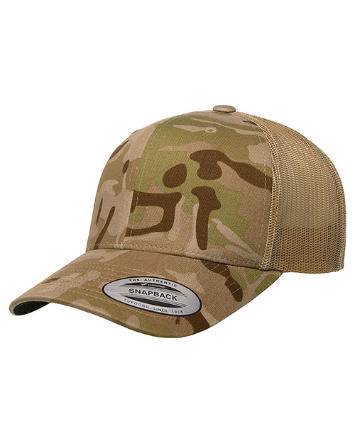 Yupoong 6606MC Retro Trucker Multicam Snapback at GotApparel