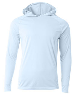 A4 A4N3409 Cooling Performance Long Sleeve Hooded Tee at GotApparel