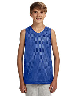 A4 Drop Ship N2206 Boys Reversible Mesh Tank Shirt at GotApparel