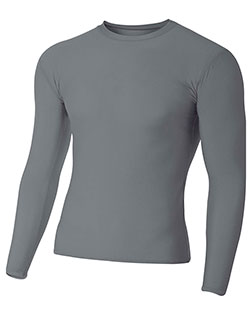 A4 N3133 Men Long-Sleeve Compression Crew at GotApparel