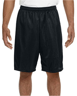 A4 N5296 Men Lined 9" Inseam Tricot Mesh Shorts at GotApparel