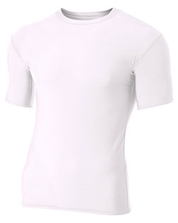 A4 NB3130 Boys Youth Short Sleeve Compression Crew at GotApparel