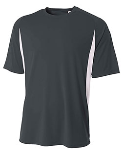 A4 NB3181 Boys Cooling Performance Color Block Short Sleeve Crew at GotApparel