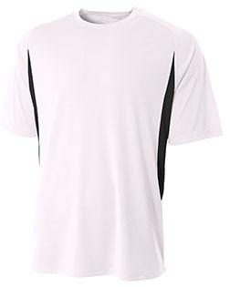 A4 NB3181 Boys Cooling Performance Color Block Short Sleeve Crew at GotApparel