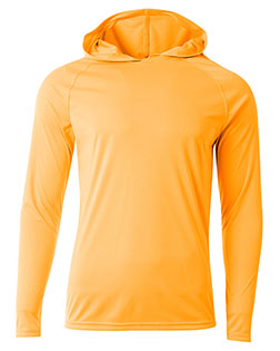 A4 NB3409  Youth Long Sleeve Hooded T-Shirt at GotApparel