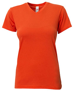 A4 NW3013  Ladies' Softek V-Neck T-Shirt at GotApparel