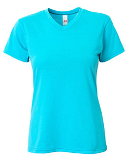 A4 NW3013  Ladies' Softek V-Neck T-Shirt at GotApparel
