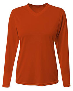 A4 NW3425  Ladies' Long-Sleeve Sprint V-Neck T-Shirt at GotApparel