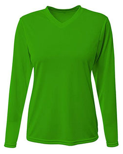 A4 NW3425  Ladies' Long-Sleeve Sprint V-Neck T-Shirt at GotApparel