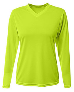 A4 NW3425  Ladies' Long-Sleeve Sprint V-Neck T-Shirt at GotApparel