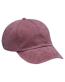 Adams AD969 Unisex 6-Panel Low-Profile Washed Pigment-Dyed Cap at GotApparel