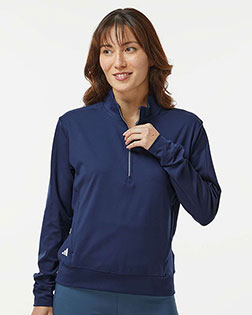Adidas A1002 Women's Ultimate365 Quarter-Zip Pullover at GotApparel
