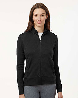 Adidas A1007 Women's Ultimate365 Textured Full-Zip Jacket at GotApparel