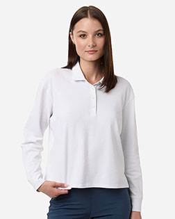Adidas A1008 Women's Beyond Long Sleeve Loose Polo at GotApparel