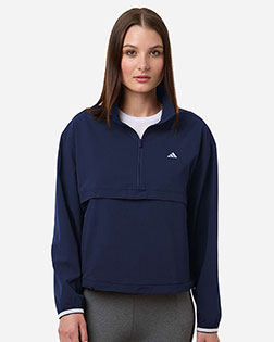 Adidas A1012 Women's Go-To Quarter-Zip Jacket at GotApparel