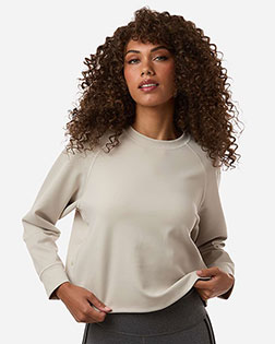 Adidas A1014 Women's Beyond Side-Snap Crewneck Sweatshirt at GotApparel