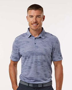Adidas A2005 Men's Ultimate365 Textured Stripe Polo at GotApparel