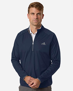 Adidas A2027 Men's Ultimate365 Wind Quarter-Zip Pullover at GotApparel