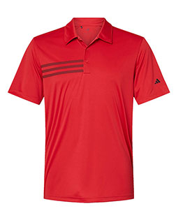 Adidas A324 Men 3-Stripes Chest Polo at GotApparel