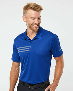 Adidas A324 Men 3-Stripes Chest Polo at GotApparel